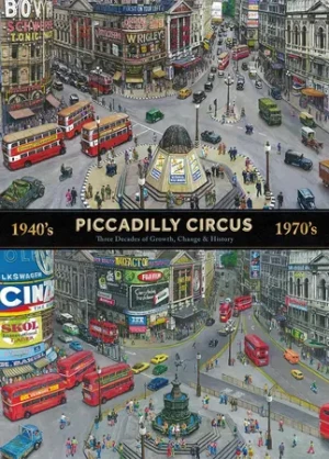 Der Piccadilly Circus im Wandel der Jahrzehnte