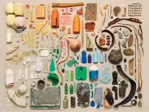 Strandgut-Sammlung
