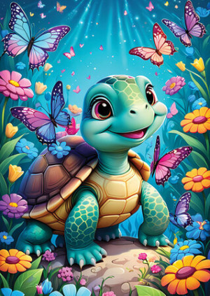 Niedliche Schildkröte