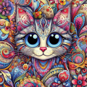 Katze mit großen Augen