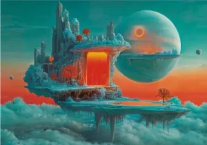 Planet aus Feuer und Eis