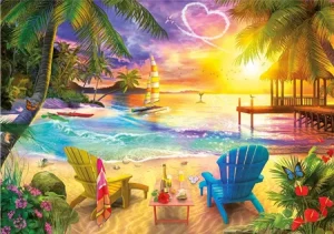 Romantischer Strandblick