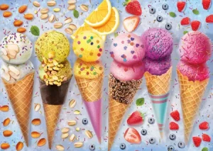 Eiscreme-Spitztüten
