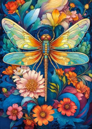 Bunte Libelle