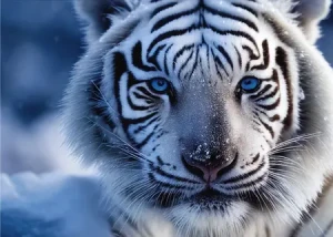 Blick des Weißen Tigers