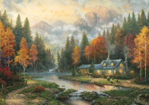 Herbstabend am See, Kinkade