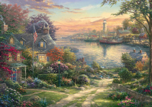 Hafen in Neuengland, Kinkade