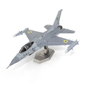 Metal Earth - F-16 Fighting Falcon Ukrainian Air Force - 3D Metall Puzzle