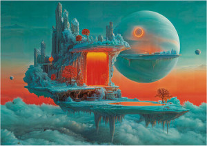 Planet aus Feuer und Eis