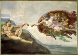 Michelangelo - Die Erschaffung Adams