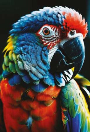 Bunte Natur: Papagei