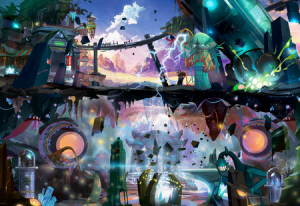 Metallic-Fantasy: Geheimnisvolle Stadt
