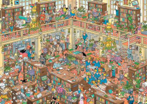 Jan van Haasteren - Die Bibliothek