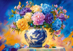 Blüten auf chinesischem Porzellan