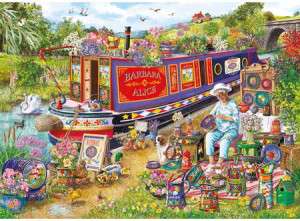 Blütenzauber am Kanal (XL Puzzleteile)