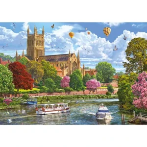 Worcester vom Fluss aus