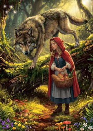 Märchenpuzzle - Rotkäppchen und der Wolf