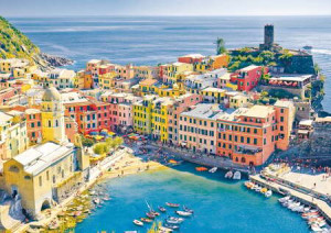 Das malerische Städtchen Vernazza, Ligurien, Italien