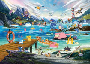 Pokémon - Vaporeon and Temperate Marine
