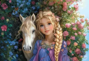 Prinzessin mit Pferd