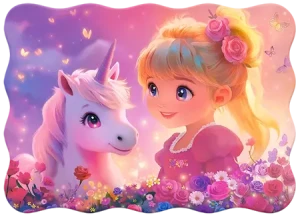 Prinzessin mit Einhorn