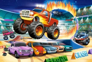 Springender Monstertruck