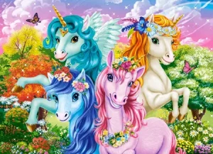 Süßes Einhorn-Selfie