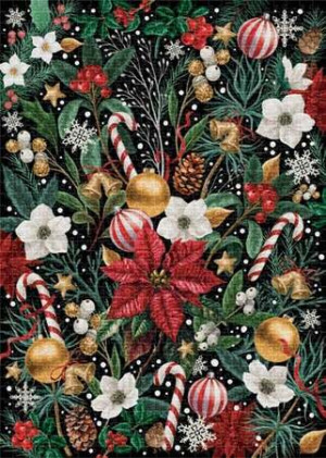 Weihnachtsblüten in rot und grün