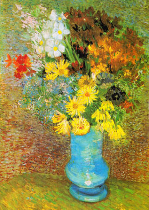 Vincent van Gogh - Vase mit Gänseblümchen und Anemonen