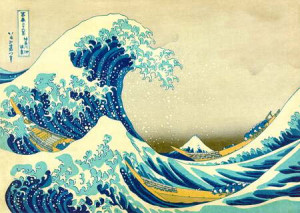 Katsushika Hokusai - Die große Welle vor Kanagawa