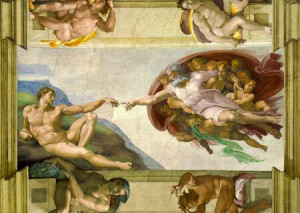 Die Erschaffung Adams, Michelangelo Buonarroti