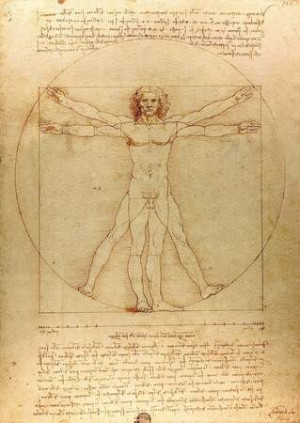 Der vitruvianische Mensch, Leonardo da Vinci