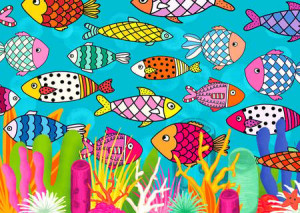 Gemusterte Fische