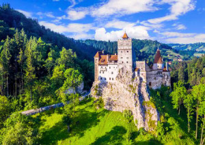 Schloss Bran im Sommer, Rumänien