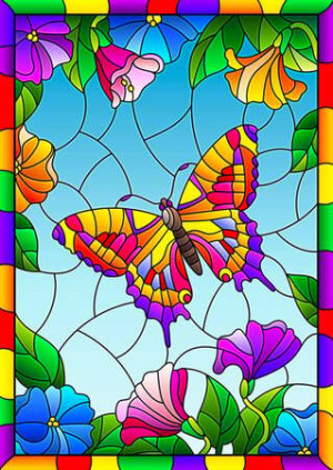 Kristall-Schmetterling