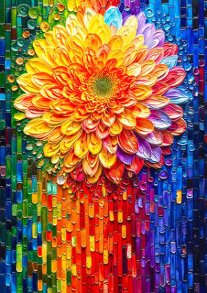Blumenmosaik