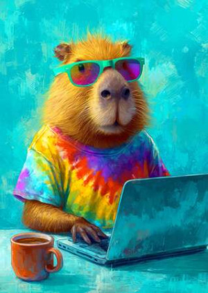 Cooles Capybara