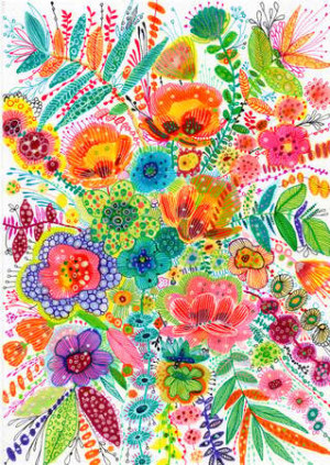 Leuchtende Blüten