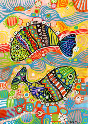Tanzende Fische