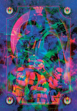 Star Wars - The Metamorphic Art Collection Episode 4-5-6 - mit Rahmen und Beleuchtung