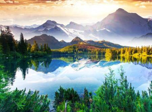 Der Berg hinter dem See