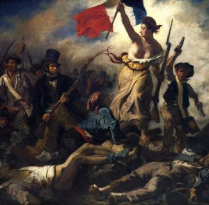 Eugène Delacroix - Die Freiheit führt das Volk, 1830