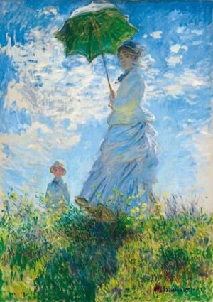 Claude Monet - Frau mit Sonnenschirm, Madame Monet und ihr Sohn