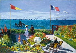 Claude Monet - Garten in Sainte-Adresse, 1867