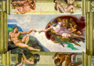 Michelangelo - Die Erschaffung Adams, 1511