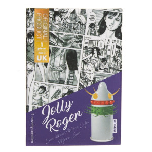 Egzo Jolly Roger Prezerwatywa z wypustkami - 1 sztuka