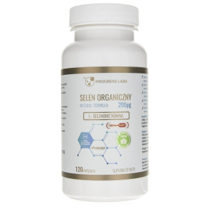 Progress Labs Selen Organiczny 200 µg - 120 kapsułek