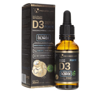 Progress Labs Naturalna Witamina D3 FORTE - 30 ml