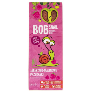 Bob Snail Przekąska jabłkowo-malinowa bez dodatku cukru - 30 g