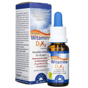 Dr. Jacob's Witamina D3 K2 krople - 20 ml